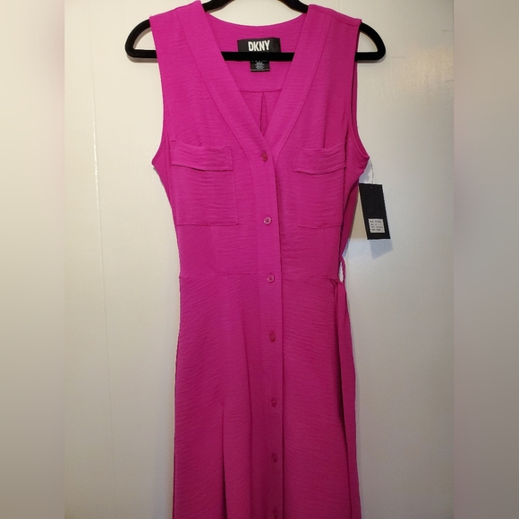 DKNY Midi Dress Size 2 NWT - Picture 2 of 9